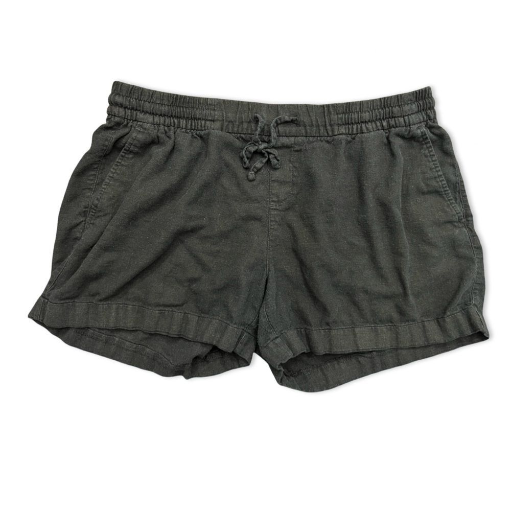 Linen Blend Pull On Shorts Women’s Size Large